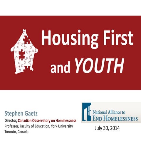 Housing First  and Youth