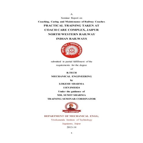 coach care report railway