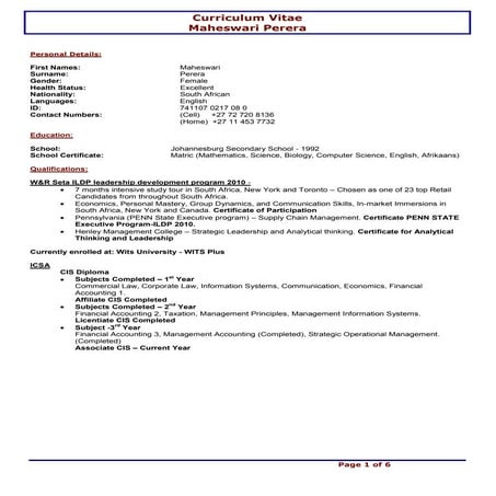 Maheswari Perera       CV25052014