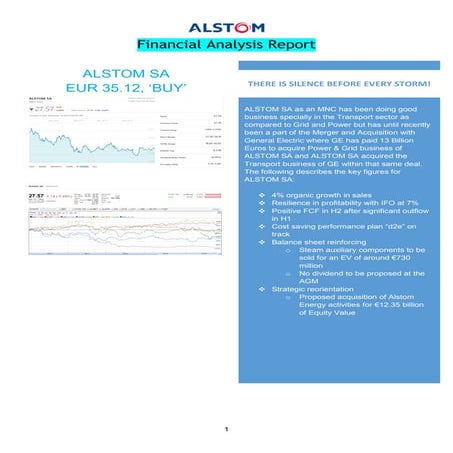 ALSTOM Financial Analysis Report