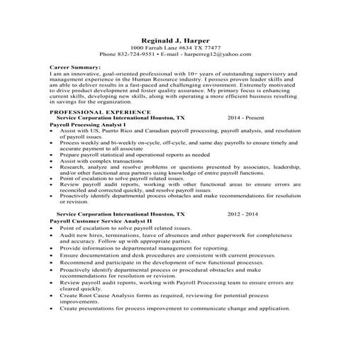 Reginald's resume #5