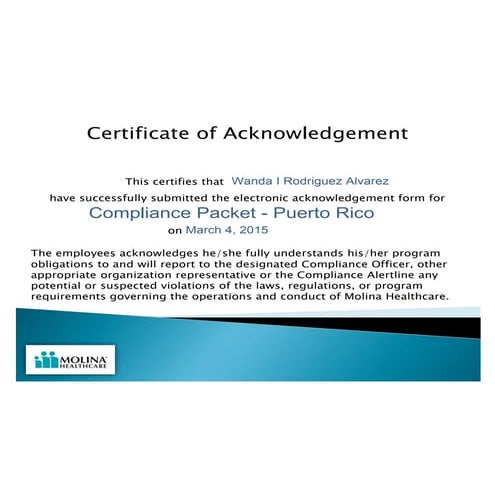 COMPLIANCE PACKET | PDF