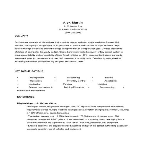 Combination Resume