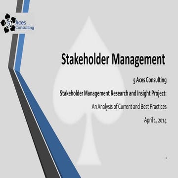 5 aces   stakeholder management presentation v6