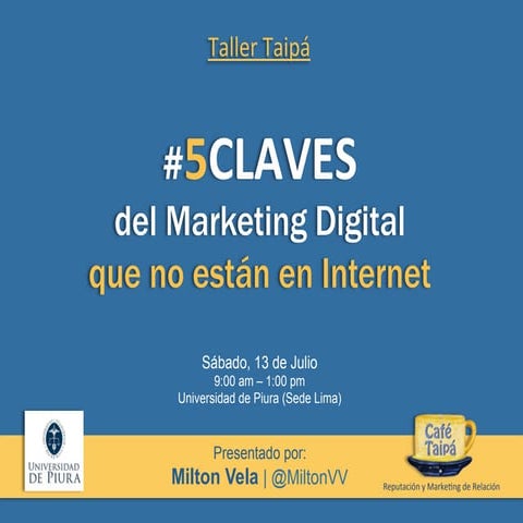 Las 5 Claves del Marketing Digital que no están en internet