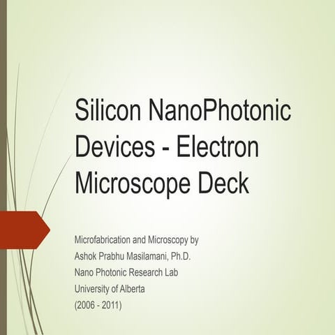 Silicon Photonic Devices