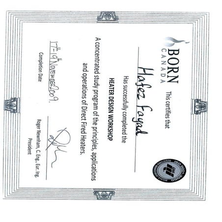 Training Courses Certificates 