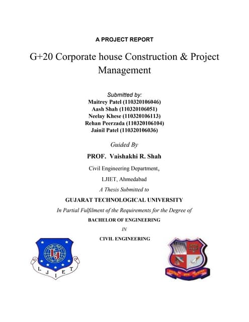 G+20 Corporate House Construction &...