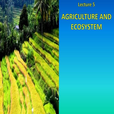 Agriculture and Ecosystem | PDF