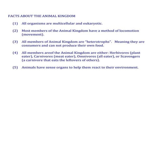 ANIMAL KINGDOM FACTS AND PICTURES visual data 8