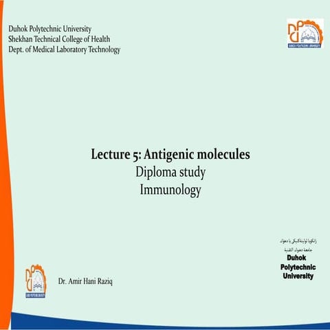 (5) the classification and the significance of the Antigenic molecules.pptx