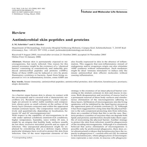 5 Antimicrobial Skin Peptides And Proteins Pdf