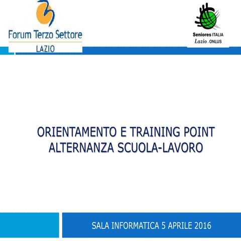 PROGETTI ALTERNANZA SCUOLA LAVORO