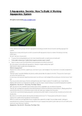 'aquaponics' on slideshare