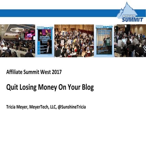 Quit Losing Money on Your Blog