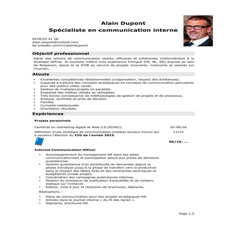 160924CV Alain Dupont