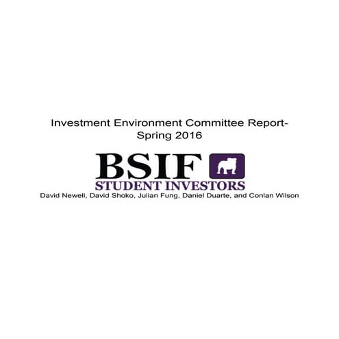 BSIF Investment-Environment-Committee-Report-Spring-2016