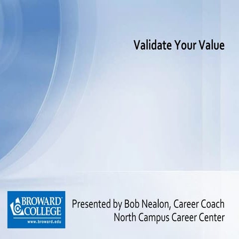 Validate Your Value Presentation