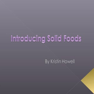 Introducing Solid Foods
