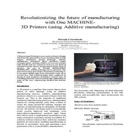 3d printer technical paper