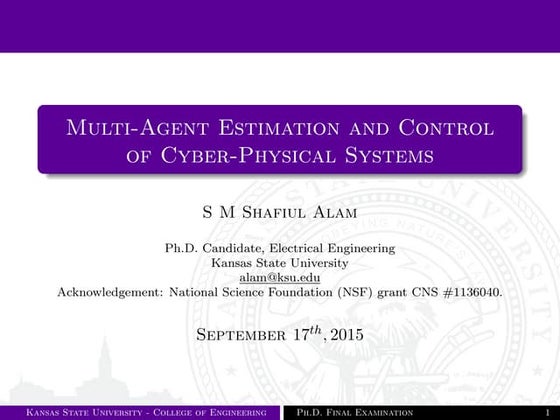 S M Shafiul Alam presentations