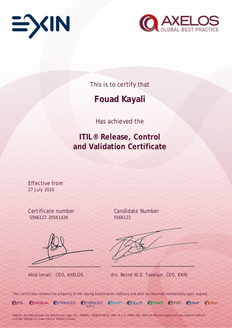 ITILRCV_Certificate