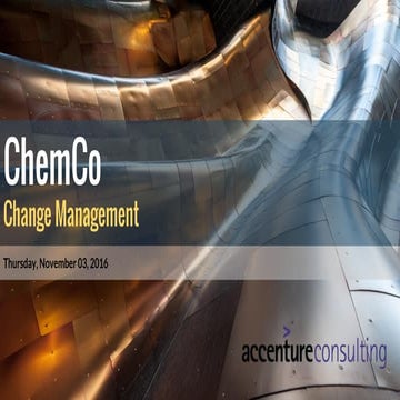 ChemCo - Change Management