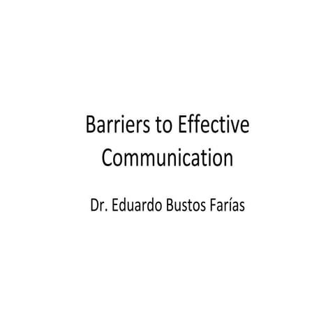5 barriers to effective communication