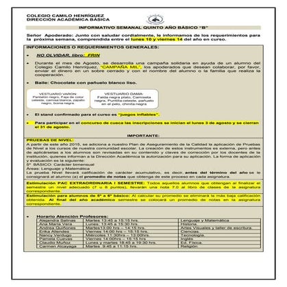 6º basico a 25 septiembre | PDF
