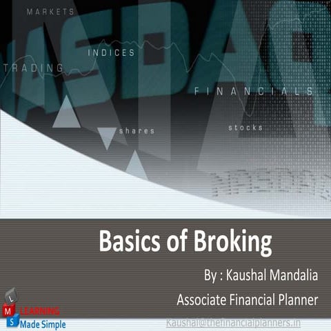 Basics Of Broking