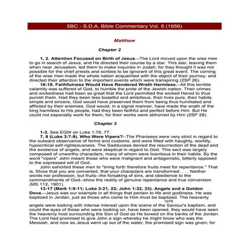 5 bc s.d.a. bible commentary vol | PDF