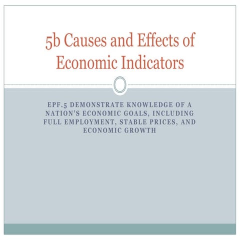 5b causes and effects of economic indicators