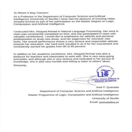 recommendation dr jose