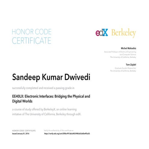 Sandeep BerkeleyX EE40LX Electronic Interfaces