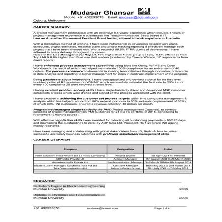 Mudasar Ghansar 2015 Resume