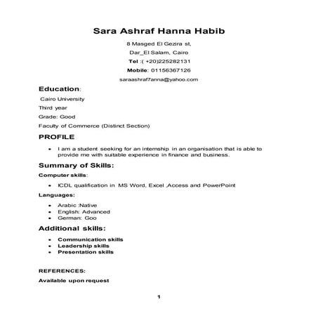 sara Ashraf Hanna Habib