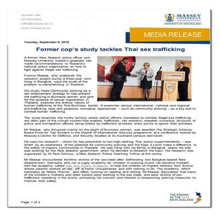 Francis Maiava Media Release.