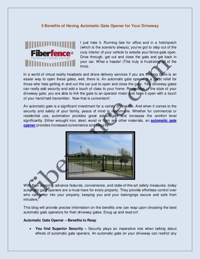 driveway gate for kid safety