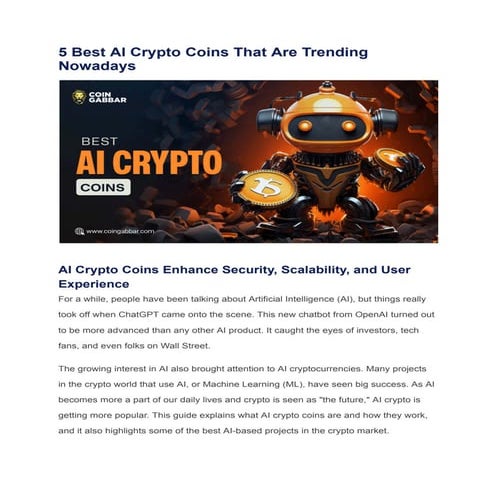 5 Best AI Crypto Coins That Are Trending Nowadays.pdf