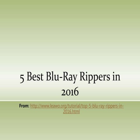 5 best blu ray rippers in 2016