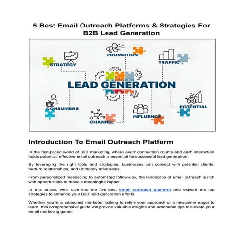 5 Best Email Outreach Platforms & Strategies For B2B Lead Generation.pdf