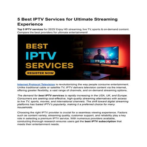 5 Best IPTV Services for Ultimate Streaming Experience.pdf