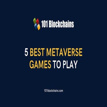 5 Best Metaverse Games to Play