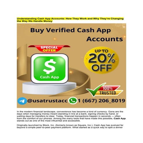 5 Best Platforms to Buy Verified Cash App Accounts in Bulk ....docx