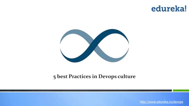 5 best practices in dev ops culture