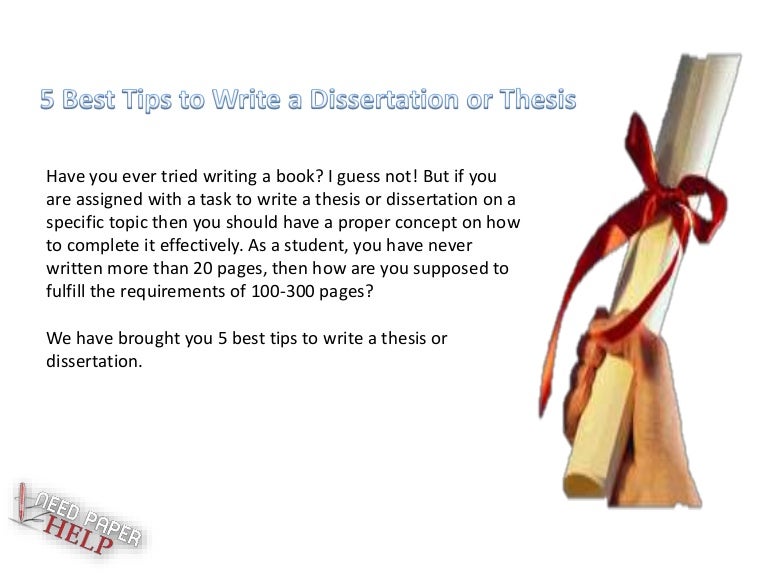 Dissertation advice image