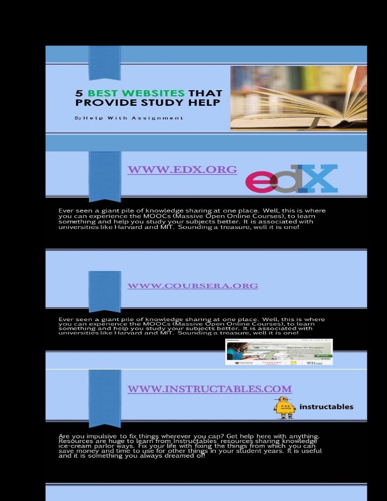 5 Best Websites That Provide Study Help