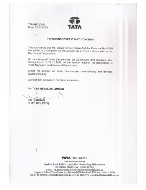 Experience & education qualificatio...