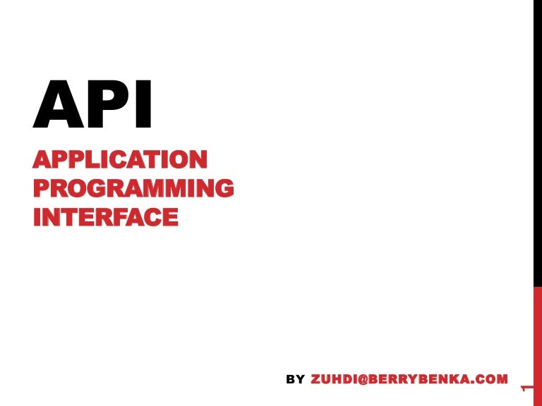 What is an API?