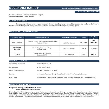 Vikash kumar java developer -1.5 years of exp | DOCX